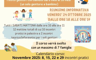 Corso di Psicomotricit&agrave; Relazionale genitore-bambino (sabato mattina)